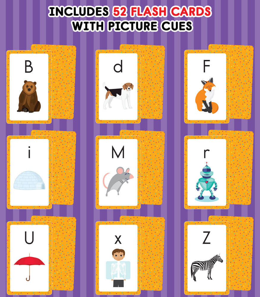 Alphabet, 54 Card Set Flash Cards Grade PK-1