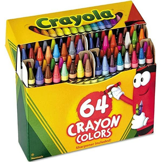 Crayola Crayons with Sharpener 64 Count