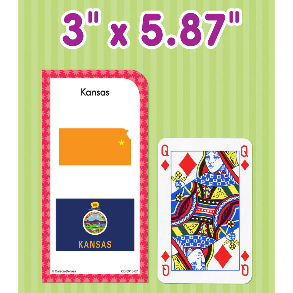U.S. States & Capitals Flash Cards Grade 3-5