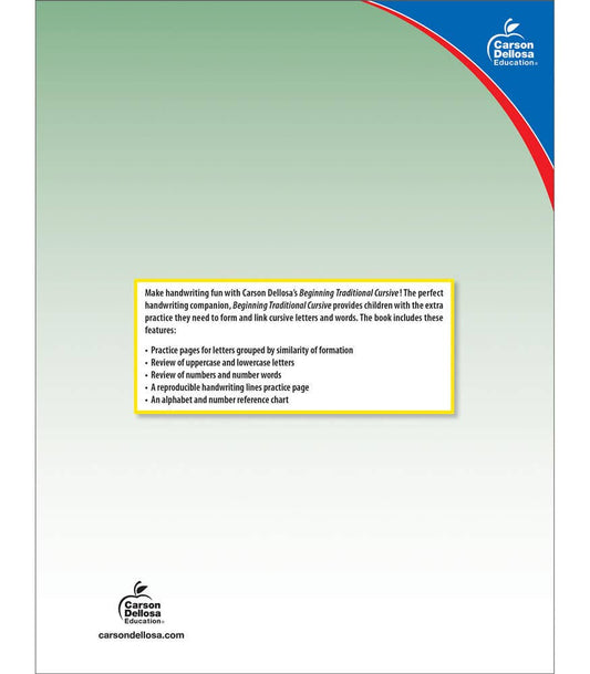 Beginning Traditional Cursive, Grades 1 - 3