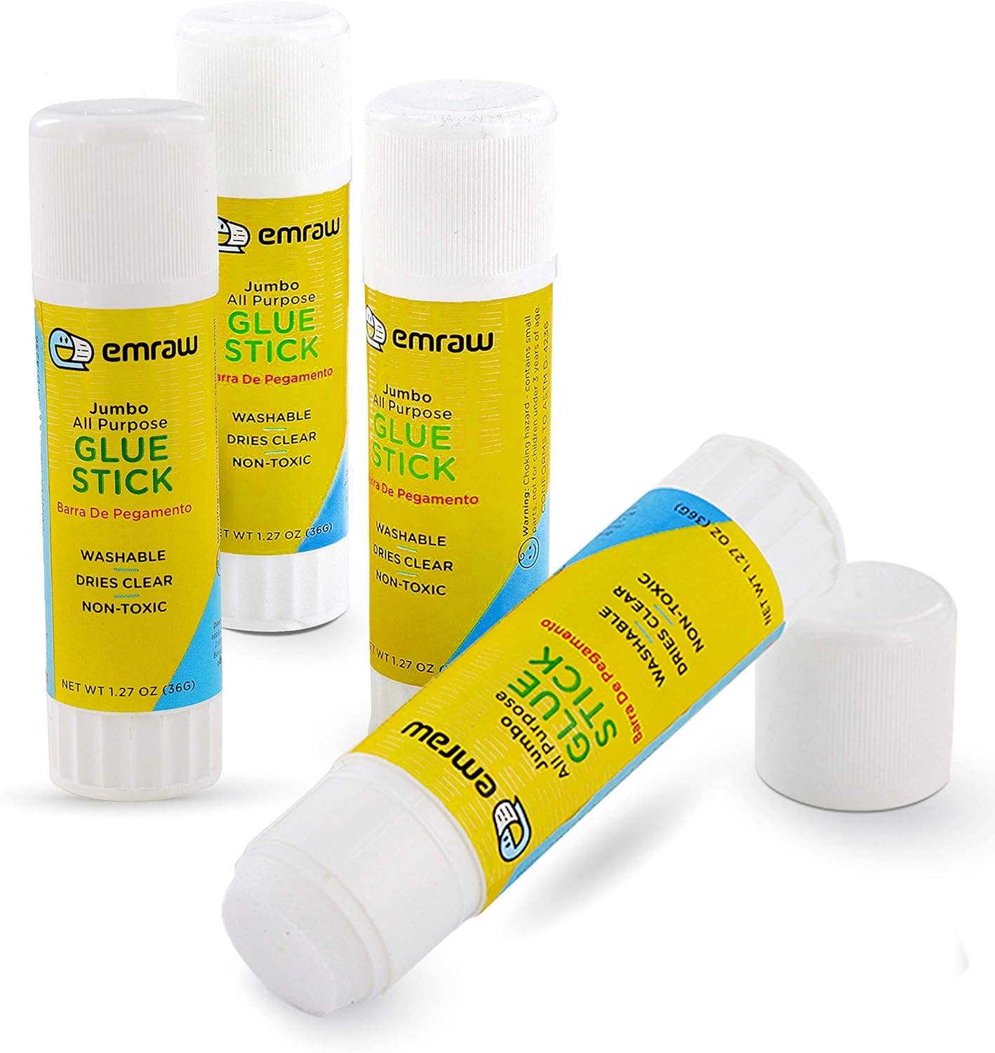 Jumbo, White Glue Stick 1.27 Oz (36G) (2Pack)