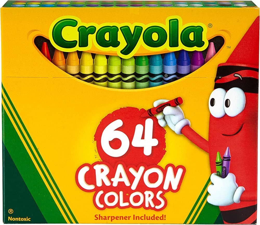 Crayola Crayons with Sharpener 64 Count