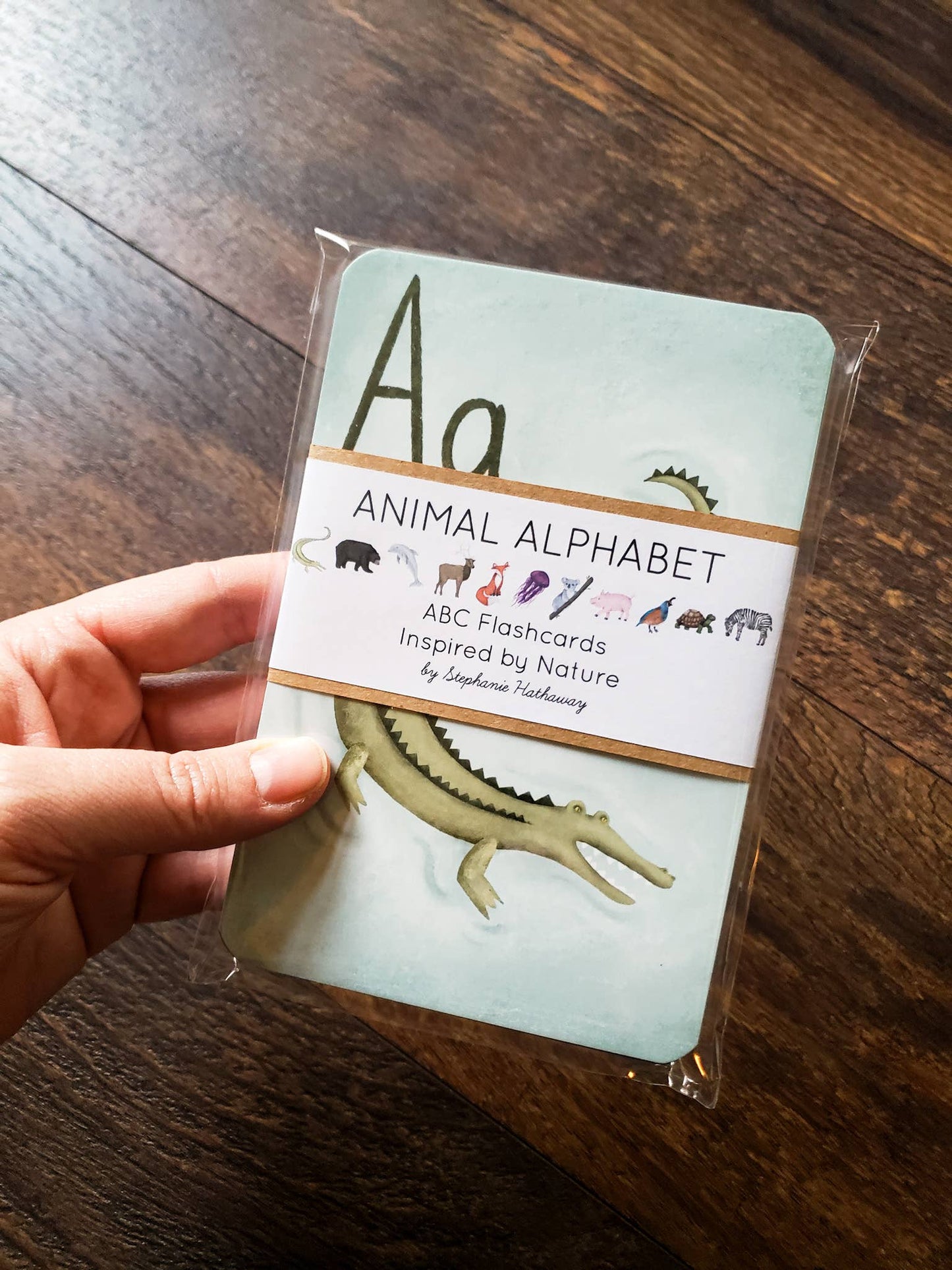 Animal Alphabet Flashcards, Set of 26 Cards