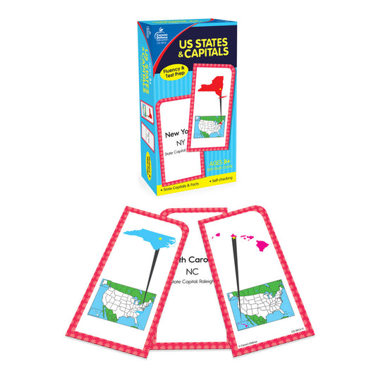 U.S. States & Capitals Flash Cards Grade 3-5