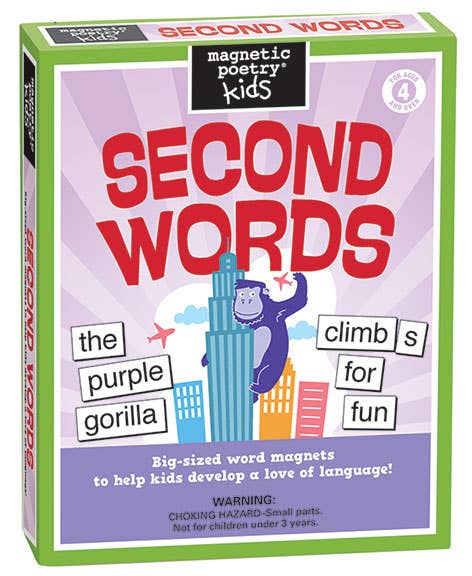 Second Words Magnetic Poetry Kit for Kids
