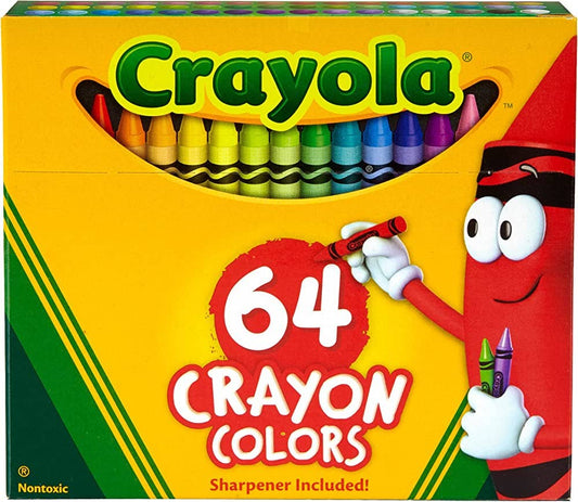 Crayola Crayons with Sharpener 64 Count